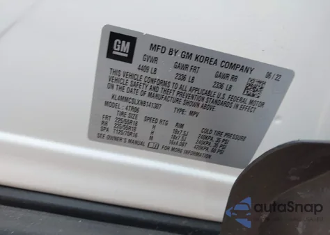 2022 Buick Encore Gx Awd Preferred из США, поврежденный, VIN KL4MMCSLXNB141307